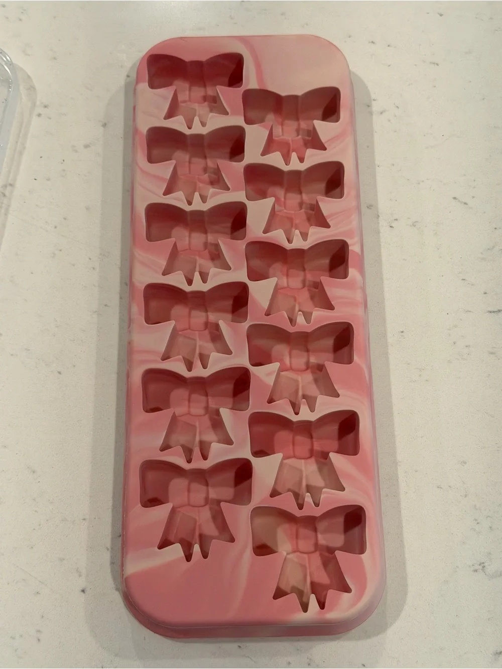 Joie Pink Glitter Bow Ice Cube Tray